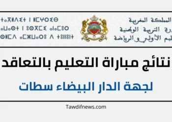 لائحة المقبولين لاجتياز شفوي مباراة التعليم بالتعاقد لجهة الدار البيضاء سطات